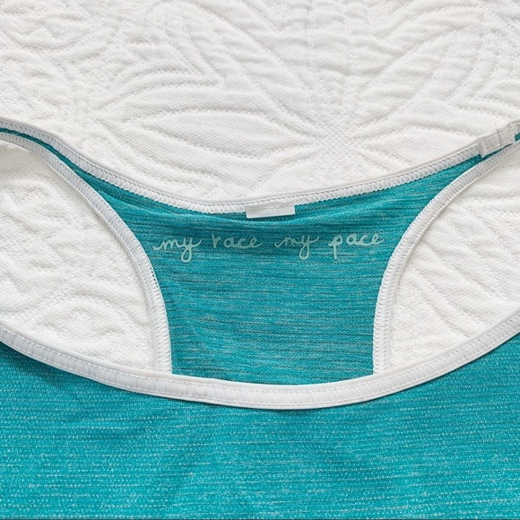 Lululemon Time To Sweat Tank, Heathered Spirit Green / White - Picture 7 of 8